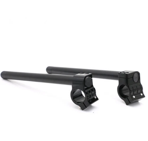 Manillar de clip regular negro 43 mm para Kawsaki Ninja ZX11 1990-1997 CNC Foto 2 de 3