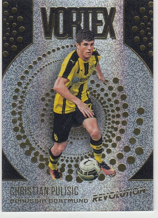 Christian Pulisic 2017 Panini Revolution Soccer Vortex #V-20 Dortmund SP Insert