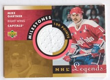 2001-02 UD Legends Milestones Mike Gartner Washington Capitals