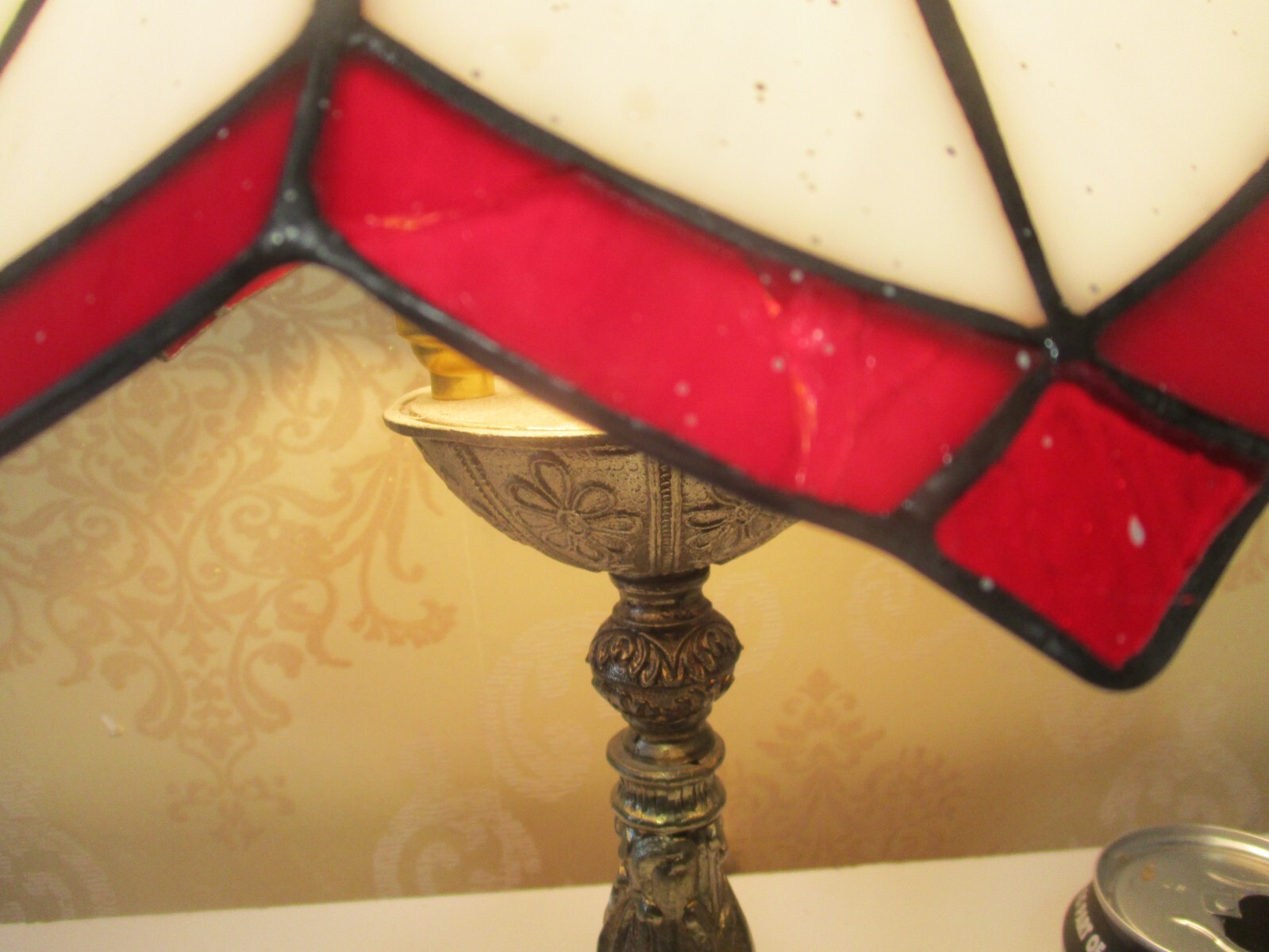 VINTAGE STAINED GLASS TIFFANY TABLE LAMP eBay