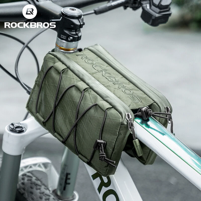 ROCKBROS Bike Frame Bag MTB Top Tube Bag Multi-Colored 1L Portable Storage Bag - Image 3 of 4