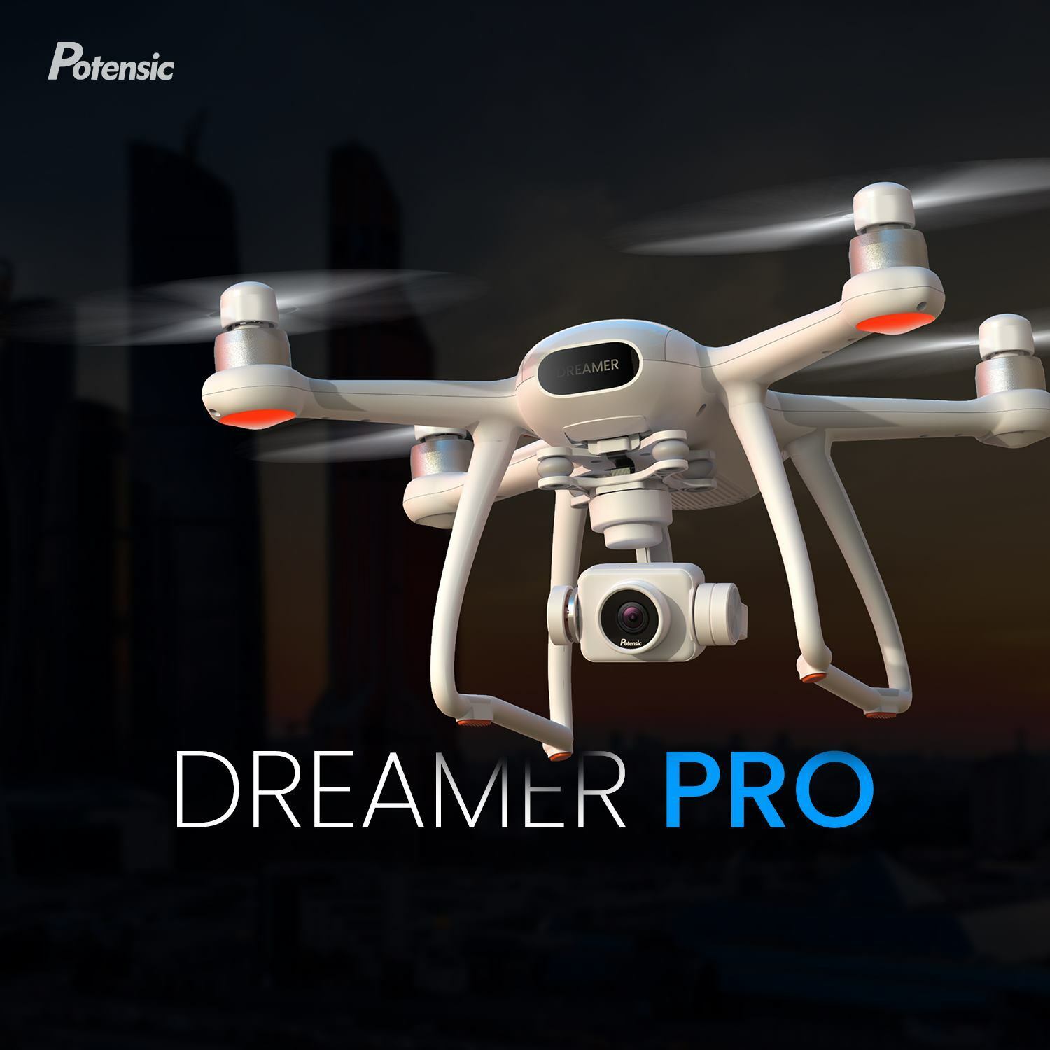 Potensic Dreamer Pro 4K GPS Drones with 3-Axis Gimbal Camera for Adults,  Brushless Motor FPV Drone 2KM Transmission Range, 28mins Flight,  Auto-Return