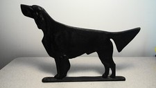 Golden Retriever Solid Metal Silhouette w/Metal Mounting Screw Plate 11.5 x 8