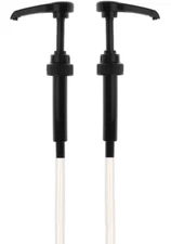 Black Coffee Syrup Pump for 750 ml Bottles (Pack of 2) Fits Torani and more