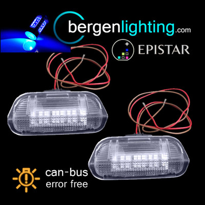 FÜR VOLKSWAGEN PASSAT CC JETTA 18 BLAU LED VORNE TÜRLICHT LAMPE PAAR