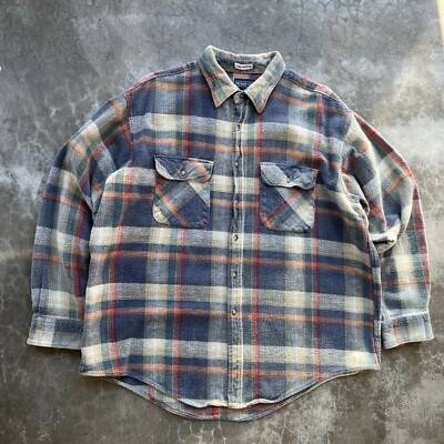 Vintage 90 s Private Club 100% Cotton Flannel Heavy Weight 2XL