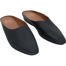 Andre Assous Womens Featherlight Mule Slip-On Flat Black 8.5 US