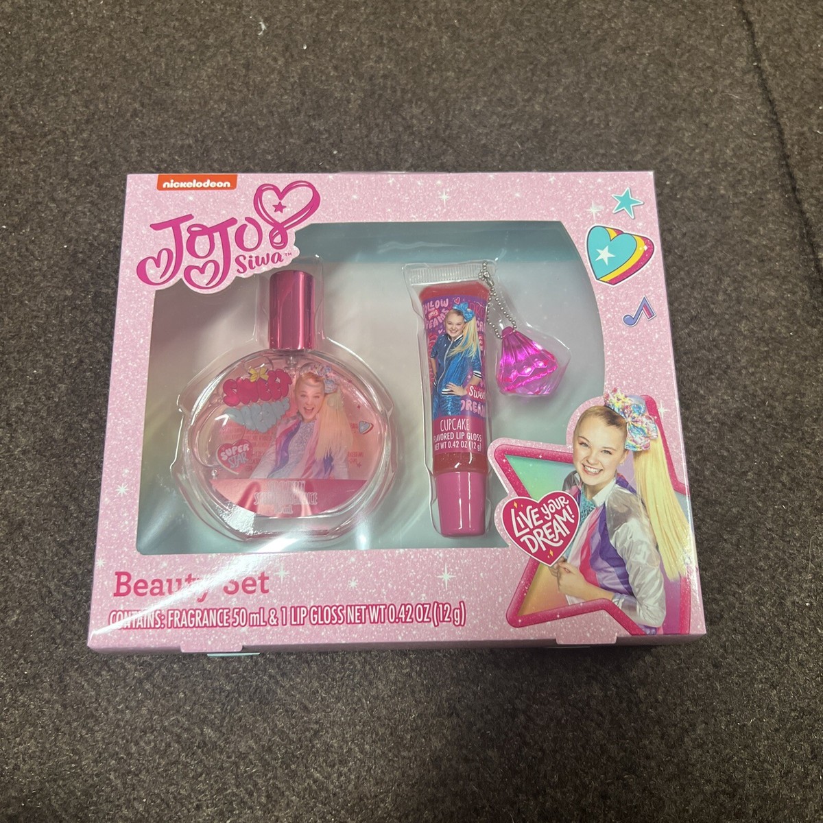 JOJO SIWA Beauty Set( Strawberry Fragrance Perfume Lip Gloss