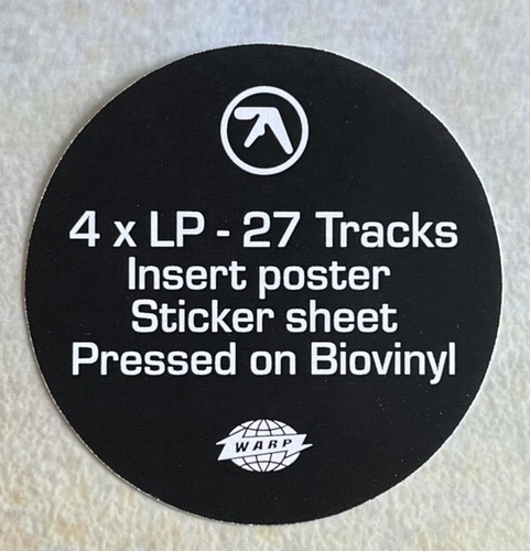 APHEX TWIN " SELECTED AMBIENT WORKS VOLUME II " SEALED 4 X LP / POSTER / STICKE - Picture 3 of 4