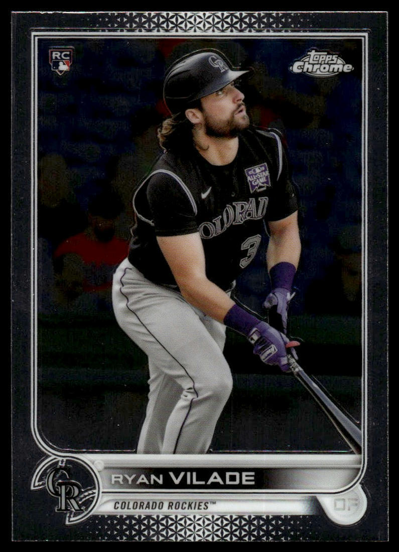 2022 Topps Chrome #85 Ryan Vilade RC - Rockies Rookie