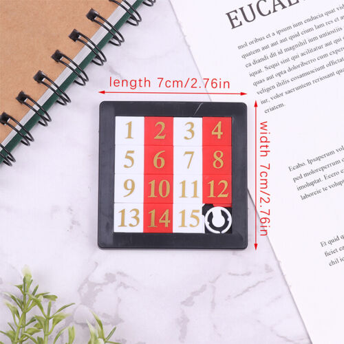 1-15 Number Slide Puzzle Brain Puzzle Games Exercise The Brain Educational Toy - Imagen 7 de 12
