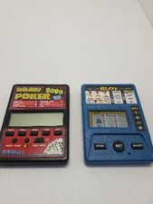 Poker/Slot Pocket Electronic Games, Both TESTED. Great Gift