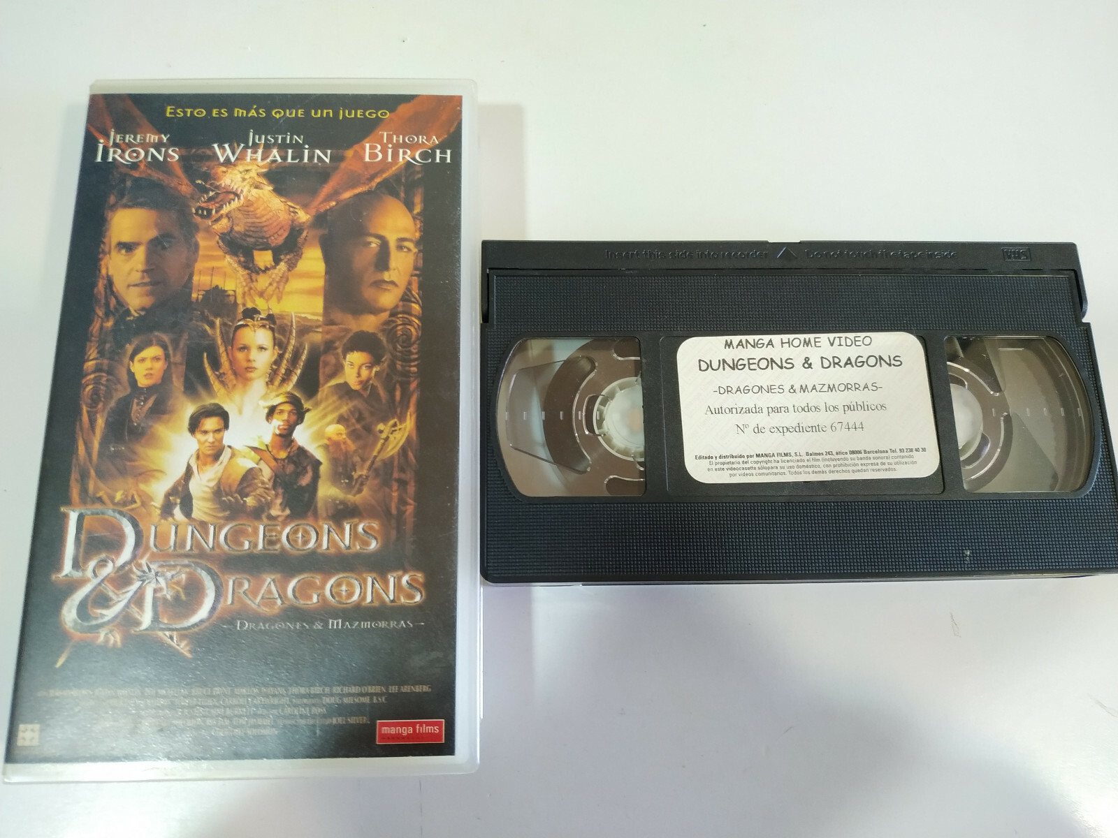 Dungeons & Dragons Jeremy Irons Dragones Mazmorras - VHS Tape Español