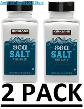 2 PACK - Kirkland Signature Sea Salt Fine Grain 30 oz (Total 60 oz) FAST SHIP!!