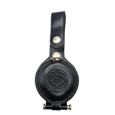 Top Eagle Swiss Pocket Watch Black Leather Untested 