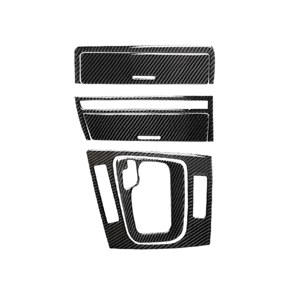 E46 右ハンドル用 純正ベース カーボン シフトパネル セダン/ツーリング用 6Pcs For BMW 3 Series E46 1998-2005 Carbon Fiber Gear Shift Panel