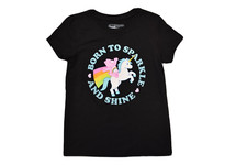 Care Bears Youth Girls Born To Sparkle And Shine Shirt New S 6/7 , M 10-12