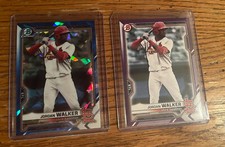 Jordan walker 2021 bowman draft sapphire and purple paper 59/250