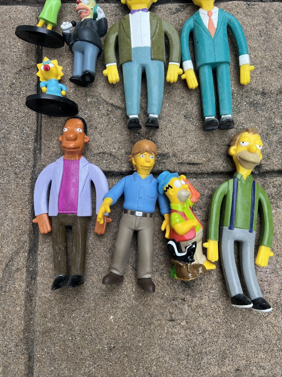NJ Croce The Simpsons SIMPSON Vintage Bendable Rubber Figure