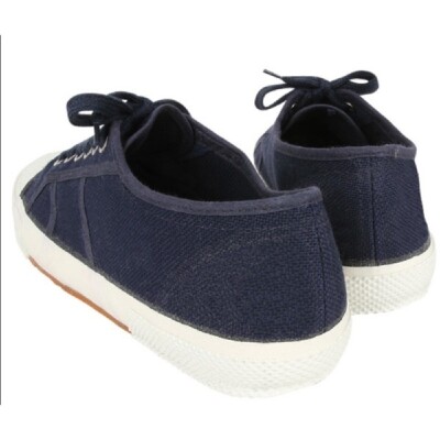 ITALIAN MILITARY / ローカットスニーカー/41/NVY NEW genuine Italian Navy military Deck sneaker Shoes Vintage