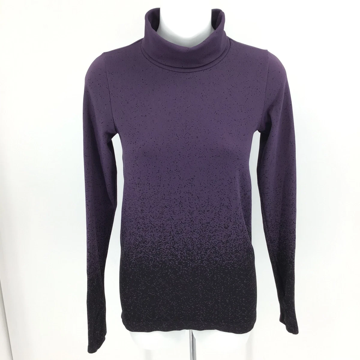 Athleta Women s Small FLURRY Purple Base Layer Turtleneck Top