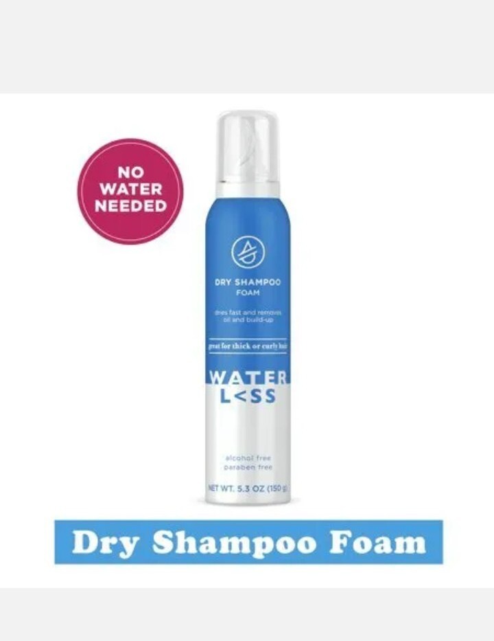 Waterless Dry Shampoo Foam Great for Thick or Curly Hair 5.3 oz.