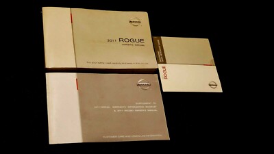 11 2011 Nissan Rogue Owner's Manual / quick reference cd / warranty