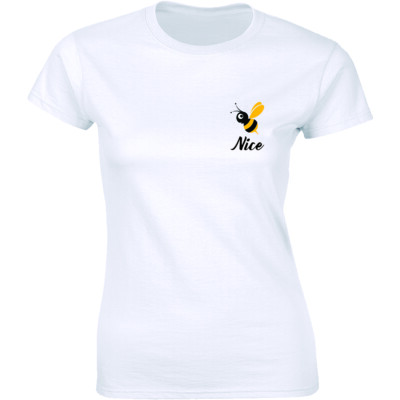 Bee Nice Pocket T-shirt Honey Environment Good Vibes Vegan Kind Funny Shirt Tees