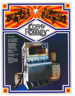 Cops N Robbers Atari Video Arcade Flyer / Brochure / Ad - Excellent