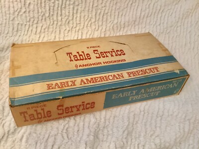 Anchor Hocking's Early American♪ VINTAGE ANCHOR HOCKING EARLY AMERICAN PRESCUT STAR OF DAVID