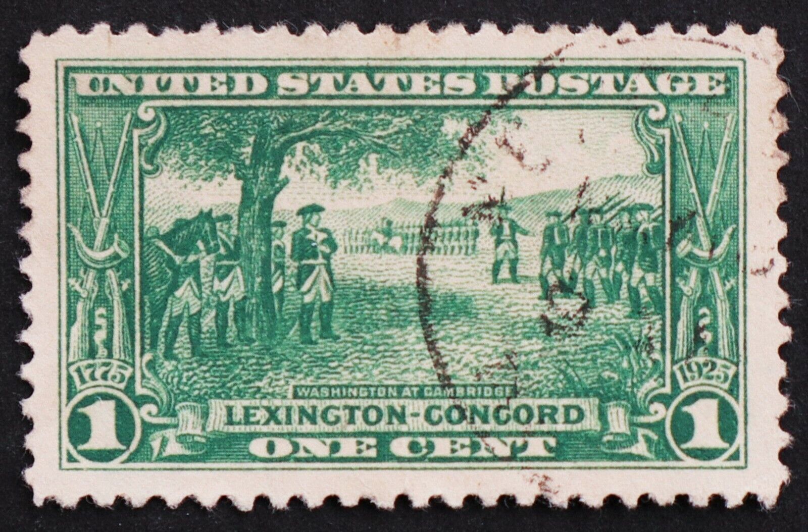 U.S. Used #617 1c Lexington-Concord, Superb Jumbo Appearing (thi