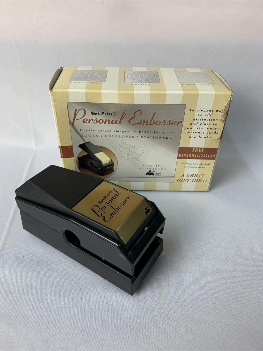 Mark Maker Personal Embosser Personalized Desk Book