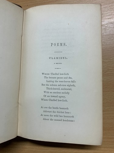 *RARE* 1860 "POEMS OF ALFRED TENNYSON" VOLS 1 & 2 USA HARDBACK BOOKS (P6) - Picture 9 of 24