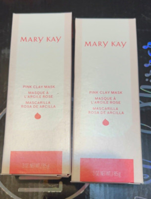 MARY KAY PINK CLAY MASK~LOT OF 2~FULL SIZE~WASH OFF MASK~ANTIOXIDANT PROPERTIES!