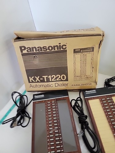 Panasonic Easa-Phone Automatic Dialer KX-T1235 & KX-T1220 Untested Vtg Collectib - Picture 10 of 16