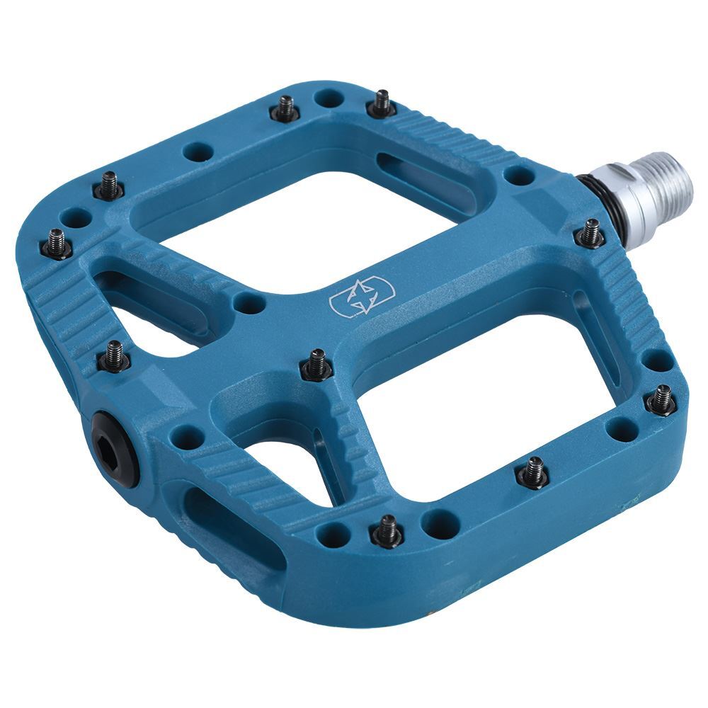Oxford Loam 20 Bearing Nylon Flat Pedals in Blue for sale online  