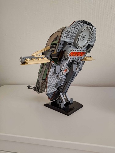 LEGO Star Wars 6209 Slave I with Minifigs & Instructions, NO BOX + MOC stand - Photo 5/23