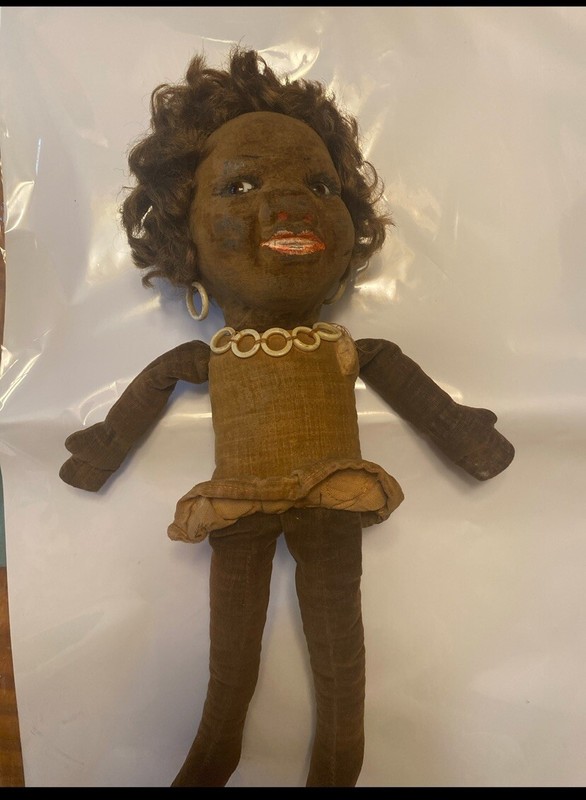 Norah Wellings 14 inch tall Island Doll from the 1920s or 1930s