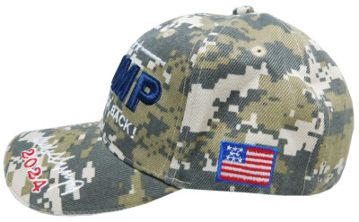 Trump 2024 Take America Back Signature ACU Digital Camo Baseball Cap (Adjustable)