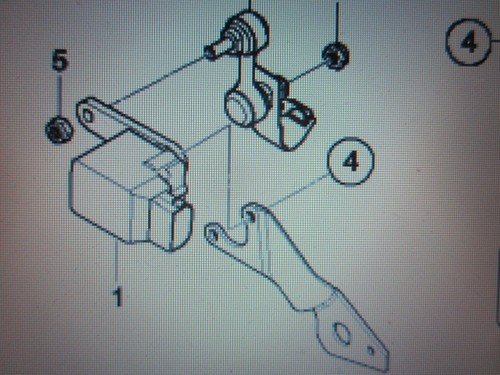 BMW E53  X5  Regelstange  Sensor Leuchtweitenregulierung Winkelgelenk Original  - Bild 2 von 2