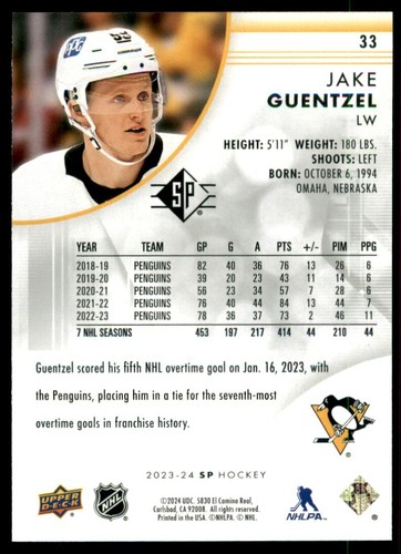 2023-24 SP HOCKEY BASE CARDS - PICK FROM LIST - U PICK - Picture 68 of 202