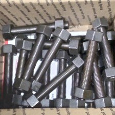 Black Studs Threaded Rods 7/8-9&times;6" inch A193 Grade B7 w/ Two 2H Nuts Lot Of 17