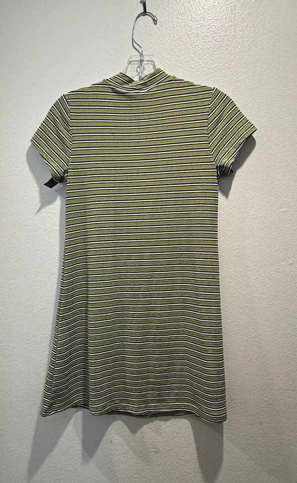 Vintage Limited Too Girls Size 14 Striped Short Sleeve Dress 90s Stretch READ - Image 2 of 4