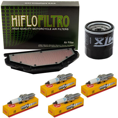 Set Wartung für Kawasaki ZX-6R ZX6R ZX 6 RR 03-04 Luftfilter