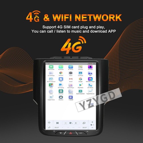 For Dodge Ram 1500 2013-2018 Android Car Radio Carplay Stereo Receiver Screen - Foto 8 di 11