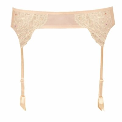 Porte-Jarretelle - Lingerie - Ensemble Dentelle - Violet - Taille Haute - Réglable Violet