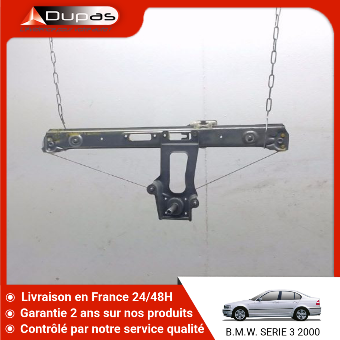 Moteur De Lève-Vitre Arrière Droit Pour BMW E46 Cabriolet (318Ci à M3) - PARTSLINE - Neuf, Garantie 2 Ans
