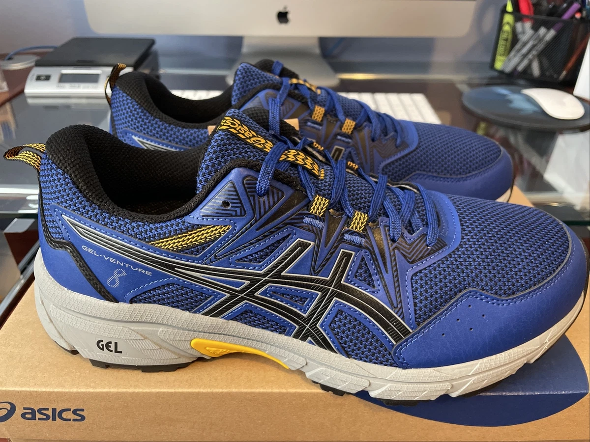 Asics Men\'s GEL-Venture 8 Running Shoes Extra-Wide 4E Blue/Black  (1011A826-402) | eBay