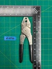 Vintage 8.25" HEX Series Coaxial Cable Crimping Tool 59U RG 6U With Black Handle