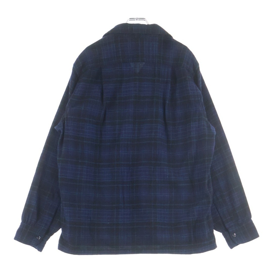 PENDLETON 50S VINTAGE CHECKED WOOL OPEN COLLAR LO… - image 2